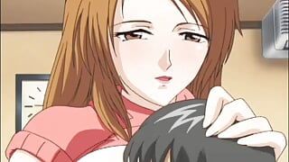 Anime teen sex orgy with busty slut spit roast